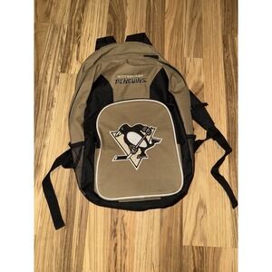 Pittsburgh Penguins back pack Book Bag‎ carry bag backpack NHL EUC